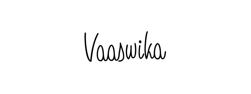 How to make Vaaswika name signature. Use Angelique-Rose-font-FFP style for creating short signs online. This is the latest handwritten sign. Vaaswika signature style 5 images and pictures png