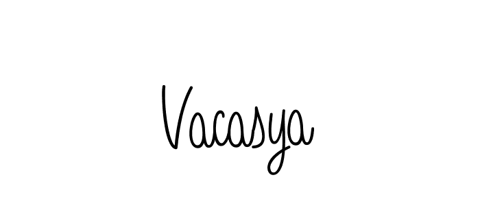 Similarly Angelique-Rose-font-FFP is the best handwritten signature design. Signature creator online .You can use it as an online autograph creator for name Vacasya. Vacasya signature style 5 images and pictures png