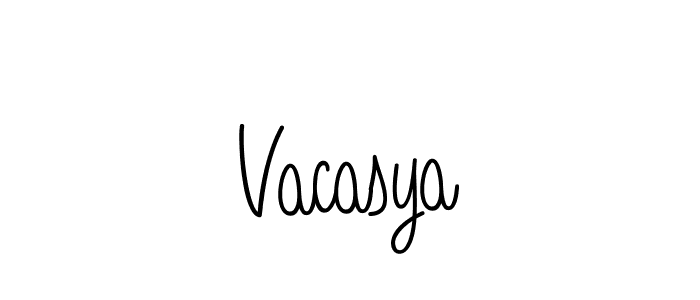 How to Draw Vacasya signature style? Angelique-Rose-font-FFP is a latest design signature styles for name Vacasya. Vacasya signature style 5 images and pictures png