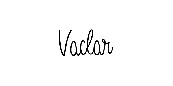 Design your own signature with our free online signature maker. With this signature software, you can create a handwritten (Angelique-Rose-font-FFP) signature for name Vaclar. Vaclar signature style 5 images and pictures png