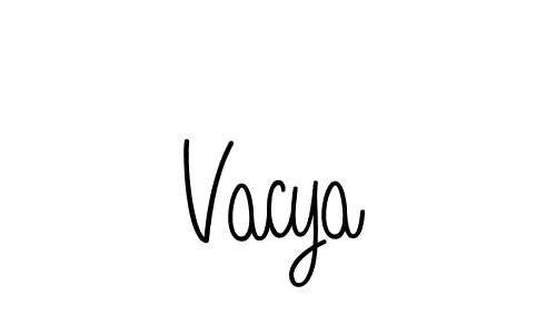if you are searching for the best signature style for your name Vacya. so please give up your signature search. here we have designed multiple signature styles  using Angelique-Rose-font-FFP. Vacya signature style 5 images and pictures png