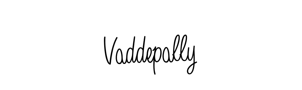 How to make Vaddepally name signature. Use Angelique-Rose-font-FFP style for creating short signs online. This is the latest handwritten sign. Vaddepally signature style 5 images and pictures png