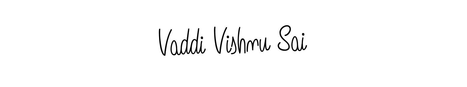 Also we have Vaddi Vishnu Sai name is the best signature style. Create professional handwritten signature collection using Angelique-Rose-font-FFP autograph style. Vaddi Vishnu Sai signature style 5 images and pictures png