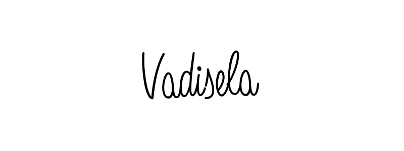 Use a signature maker to create a handwritten signature online. With this signature software, you can design (Angelique-Rose-font-FFP) your own signature for name Vadisela. Vadisela signature style 5 images and pictures png