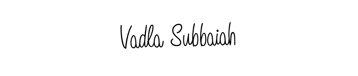 Once you've used our free online signature maker to create your best signature Angelique-Rose-font-FFP style, it's time to enjoy all of the benefits that Vadla Subbaiah name signing documents. Vadla Subbaiah signature style 5 images and pictures png