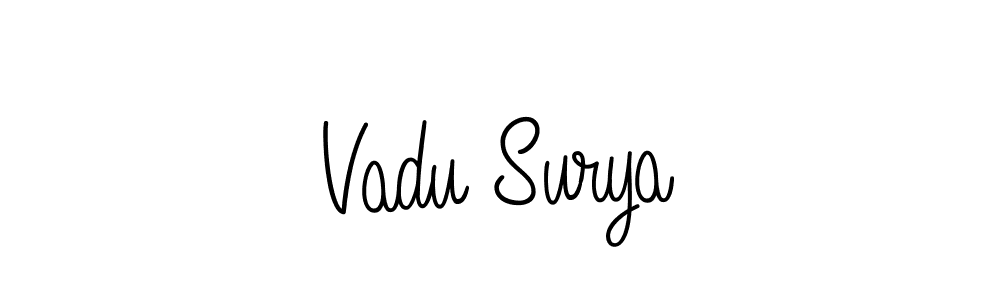 Also You can easily find your signature by using the search form. We will create Vadu Surya name handwritten signature images for you free of cost using Angelique-Rose-font-FFP sign style. Vadu Surya signature style 5 images and pictures png