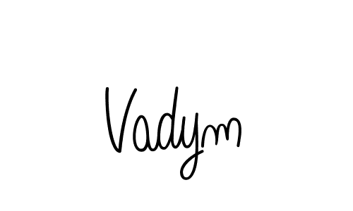How to make Vadym name signature. Use Angelique-Rose-font-FFP style for creating short signs online. This is the latest handwritten sign. Vadym signature style 5 images and pictures png