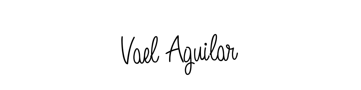 Angelique-Rose-font-FFP is a professional signature style that is perfect for those who want to add a touch of class to their signature. It is also a great choice for those who want to make their signature more unique. Get Vael Aguilar name to fancy signature for free. Vael Aguilar signature style 5 images and pictures png