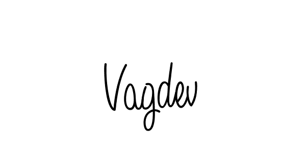 How to make Vagdev name signature. Use Angelique-Rose-font-FFP style for creating short signs online. This is the latest handwritten sign. Vagdev signature style 5 images and pictures png