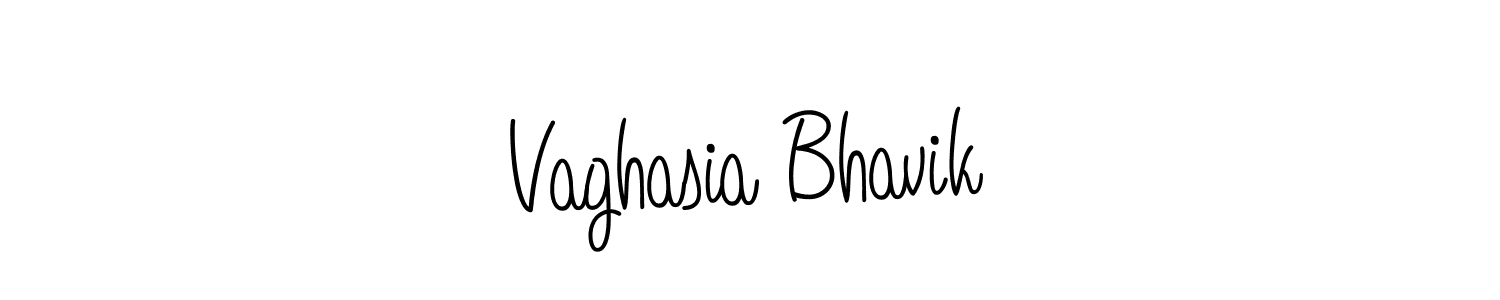 Use a signature maker to create a handwritten signature online. With this signature software, you can design (Angelique-Rose-font-FFP) your own signature for name Vaghasia Bhavik. Vaghasia Bhavik signature style 5 images and pictures png