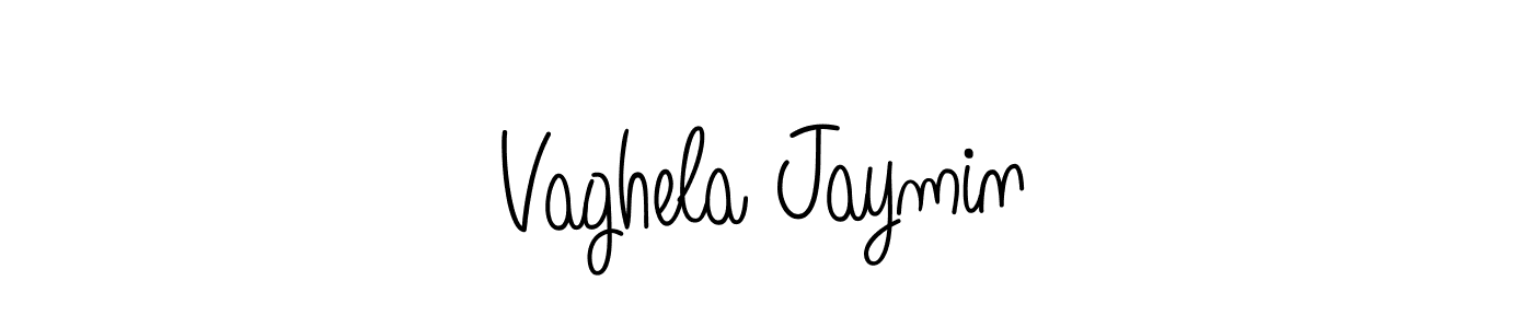 if you are searching for the best signature style for your name Vaghela Jaymin. so please give up your signature search. here we have designed multiple signature styles  using Angelique-Rose-font-FFP. Vaghela Jaymin signature style 5 images and pictures png
