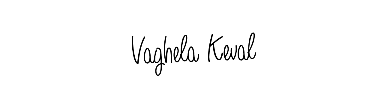 How to make Vaghela Keval signature? Angelique-Rose-font-FFP is a professional autograph style. Create handwritten signature for Vaghela Keval name. Vaghela Keval signature style 5 images and pictures png