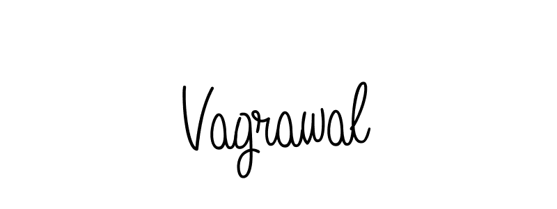 Use a signature maker to create a handwritten signature online. With this signature software, you can design (Angelique-Rose-font-FFP) your own signature for name Vagrawal. Vagrawal signature style 5 images and pictures png