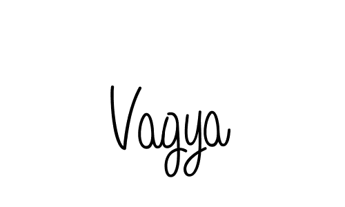 Design your own signature with our free online signature maker. With this signature software, you can create a handwritten (Angelique-Rose-font-FFP) signature for name Vagya. Vagya signature style 5 images and pictures png