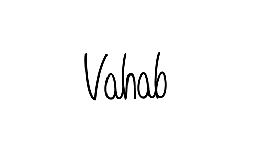 How to Draw Vahab signature style? Angelique-Rose-font-FFP is a latest design signature styles for name Vahab. Vahab signature style 5 images and pictures png