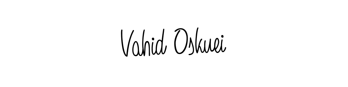 if you are searching for the best signature style for your name Vahid Oskuei. so please give up your signature search. here we have designed multiple signature styles  using Angelique-Rose-font-FFP. Vahid Oskuei signature style 5 images and pictures png