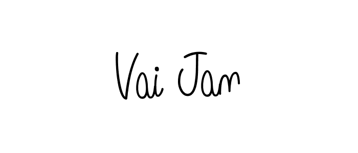Create a beautiful signature design for name Vai Jan. With this signature (Angelique-Rose-font-FFP) fonts, you can make a handwritten signature for free. Vai Jan signature style 5 images and pictures png