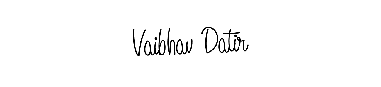 How to make Vaibhav Datir signature? Angelique-Rose-font-FFP is a professional autograph style. Create handwritten signature for Vaibhav Datir name. Vaibhav Datir signature style 5 images and pictures png