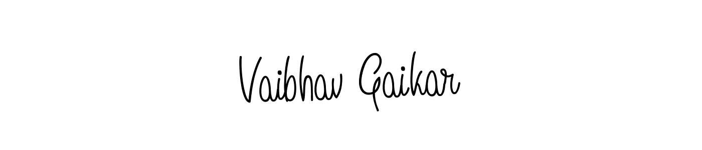 Also we have Vaibhav Gaikar name is the best signature style. Create professional handwritten signature collection using Angelique-Rose-font-FFP autograph style. Vaibhav Gaikar signature style 5 images and pictures png