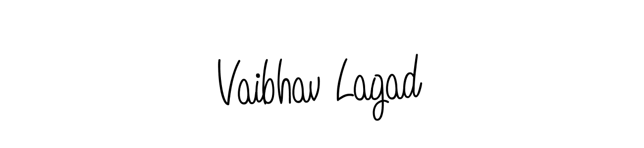 Make a beautiful signature design for name Vaibhav Lagad. With this signature (Angelique-Rose-font-FFP) style, you can create a handwritten signature for free. Vaibhav Lagad signature style 5 images and pictures png