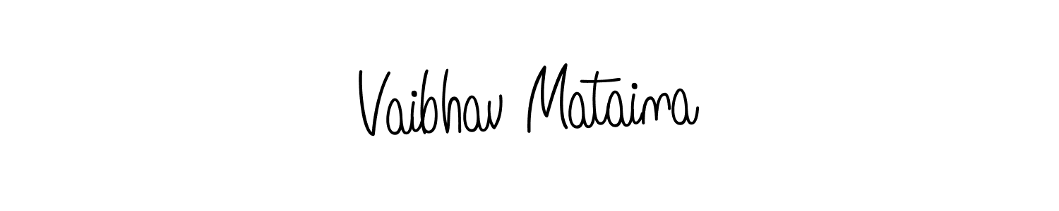 Also You can easily find your signature by using the search form. We will create Vaibhav Mataina name handwritten signature images for you free of cost using Angelique-Rose-font-FFP sign style. Vaibhav Mataina signature style 5 images and pictures png