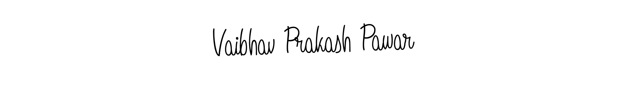 You should practise on your own different ways (Angelique-Rose-font-FFP) to write your name (Vaibhav Prakash Pawar) in signature. don't let someone else do it for you. Vaibhav Prakash Pawar signature style 5 images and pictures png