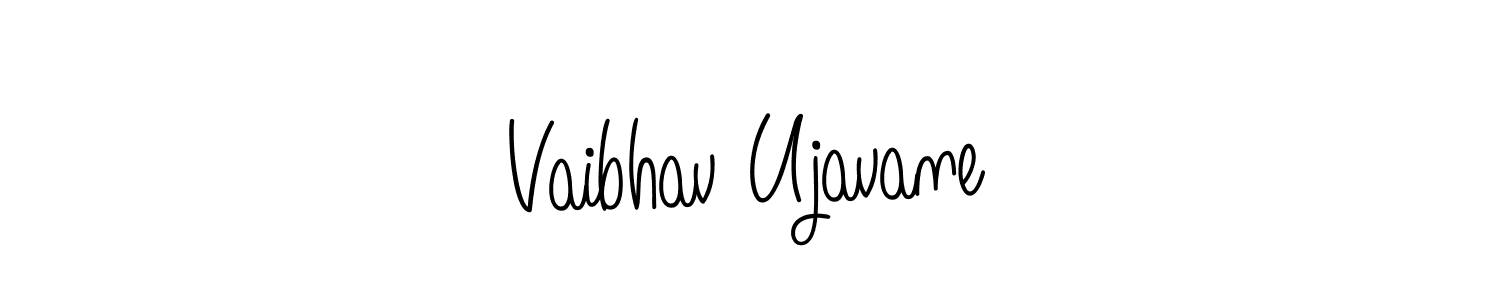 How to make Vaibhav Ujavane signature? Angelique-Rose-font-FFP is a professional autograph style. Create handwritten signature for Vaibhav Ujavane name. Vaibhav Ujavane signature style 5 images and pictures png