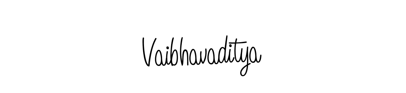 Design your own signature with our free online signature maker. With this signature software, you can create a handwritten (Angelique-Rose-font-FFP) signature for name Vaibhavaditya. Vaibhavaditya signature style 5 images and pictures png