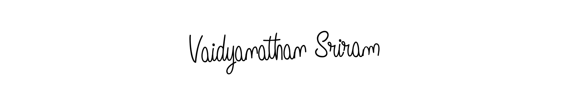 How to make Vaidyanathan Sriram name signature. Use Angelique-Rose-font-FFP style for creating short signs online. This is the latest handwritten sign. Vaidyanathan Sriram signature style 5 images and pictures png