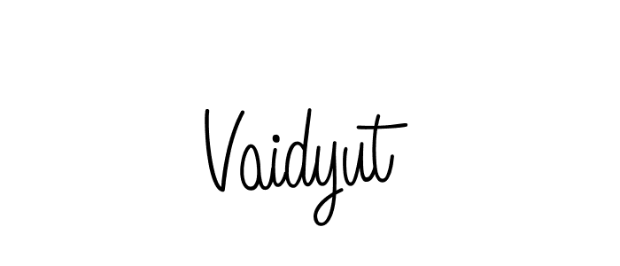 You should practise on your own different ways (Angelique-Rose-font-FFP) to write your name (Vaidyut) in signature. don't let someone else do it for you. Vaidyut signature style 5 images and pictures png