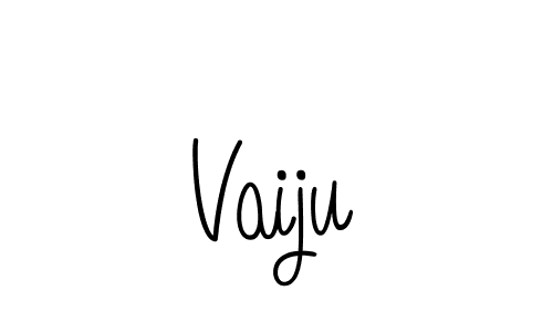 You should practise on your own different ways (Angelique-Rose-font-FFP) to write your name (Vaiju) in signature. don't let someone else do it for you. Vaiju signature style 5 images and pictures png