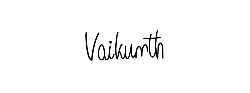It looks lik you need a new signature style for name Vaikunth. Design unique handwritten (Angelique-Rose-font-FFP) signature with our free signature maker in just a few clicks. Vaikunth signature style 5 images and pictures png