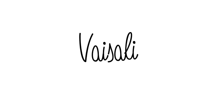 Make a beautiful signature design for name Vaisali. With this signature (Angelique-Rose-font-FFP) style, you can create a handwritten signature for free. Vaisali signature style 5 images and pictures png