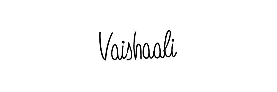 Design your own signature with our free online signature maker. With this signature software, you can create a handwritten (Angelique-Rose-font-FFP) signature for name Vaishaali. Vaishaali signature style 5 images and pictures png