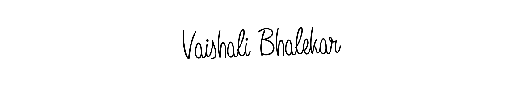 Create a beautiful signature design for name Vaishali Bhalekar. With this signature (Angelique-Rose-font-FFP) fonts, you can make a handwritten signature for free. Vaishali Bhalekar signature style 5 images and pictures png