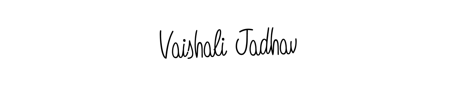 How to make Vaishali Jadhav signature? Angelique-Rose-font-FFP is a professional autograph style. Create handwritten signature for Vaishali Jadhav name. Vaishali Jadhav signature style 5 images and pictures png