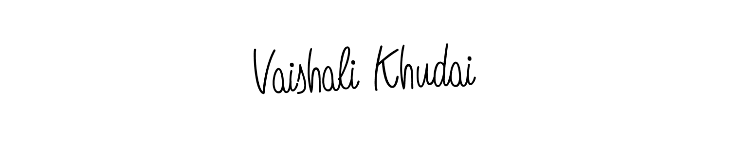 Also You can easily find your signature by using the search form. We will create Vaishali Khudai name handwritten signature images for you free of cost using Angelique-Rose-font-FFP sign style. Vaishali Khudai signature style 5 images and pictures png