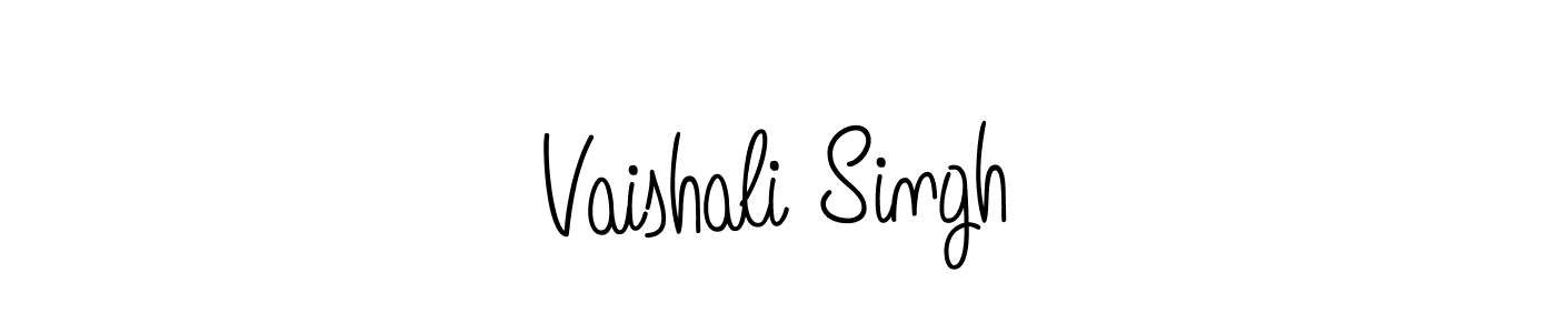 Use a signature maker to create a handwritten signature online. With this signature software, you can design (Angelique-Rose-font-FFP) your own signature for name Vaishali Singh. Vaishali Singh signature style 5 images and pictures png