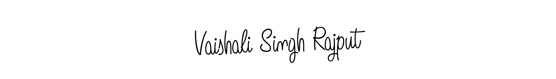 Make a beautiful signature design for name Vaishali Singh Rajput. With this signature (Angelique-Rose-font-FFP) style, you can create a handwritten signature for free. Vaishali Singh Rajput signature style 5 images and pictures png