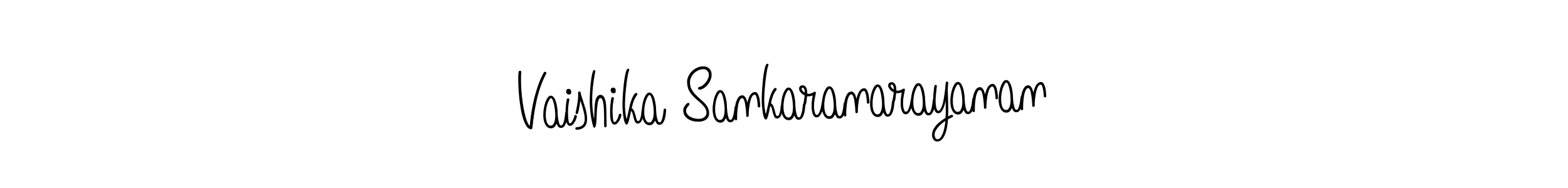 How to make Vaishika Sankaranarayanan signature? Angelique-Rose-font-FFP is a professional autograph style. Create handwritten signature for Vaishika Sankaranarayanan name. Vaishika Sankaranarayanan signature style 5 images and pictures png