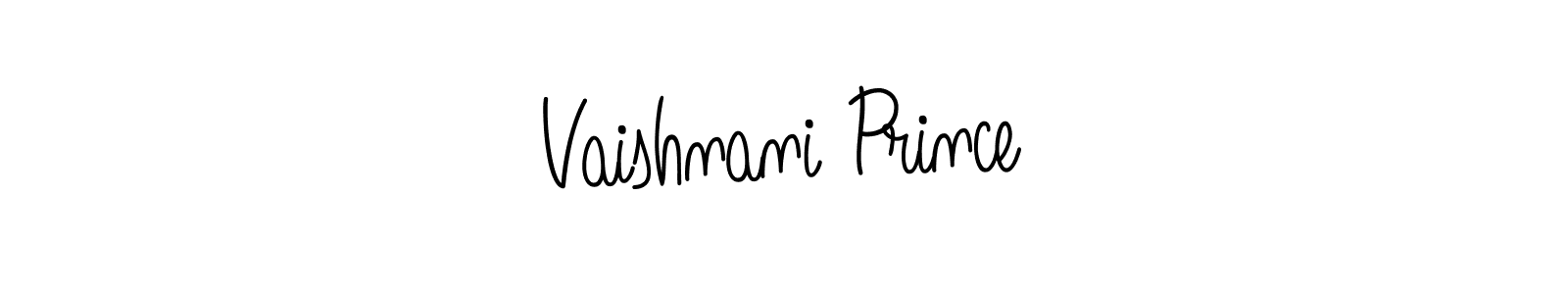 Vaishnani Prince stylish signature style. Best Handwritten Sign (Angelique-Rose-font-FFP) for my name. Handwritten Signature Collection Ideas for my name Vaishnani Prince. Vaishnani Prince signature style 5 images and pictures png