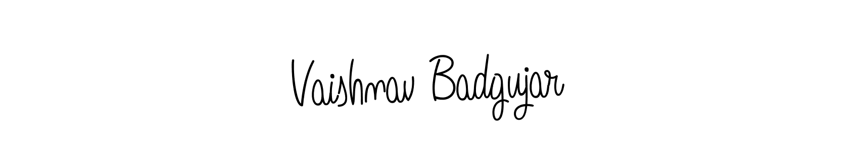 This is the best signature style for the Vaishnav Badgujar name. Also you like these signature font (Angelique-Rose-font-FFP). Mix name signature. Vaishnav Badgujar signature style 5 images and pictures png