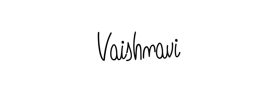 Create a beautiful signature design for name Vaishnavi. With this signature (Angelique-Rose-font-FFP) fonts, you can make a handwritten signature for free. Vaishnavi signature style 5 images and pictures png