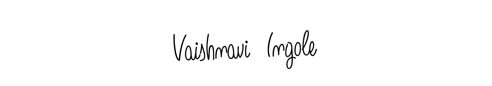 How to Draw Vaishnavi  Ingole signature style? Angelique-Rose-font-FFP is a latest design signature styles for name Vaishnavi  Ingole. Vaishnavi  Ingole signature style 5 images and pictures png