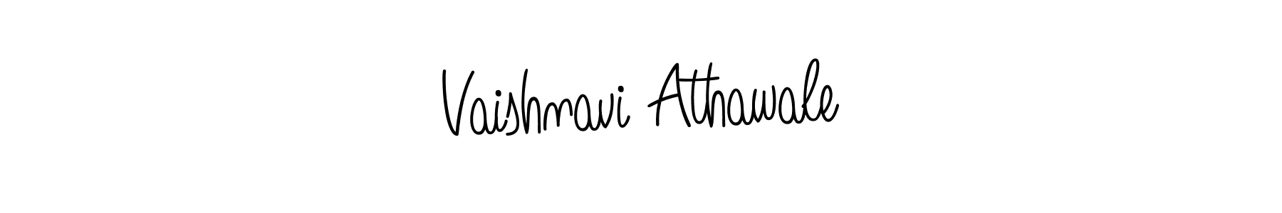 Use a signature maker to create a handwritten signature online. With this signature software, you can design (Angelique-Rose-font-FFP) your own signature for name Vaishnavi Athawale. Vaishnavi Athawale signature style 5 images and pictures png