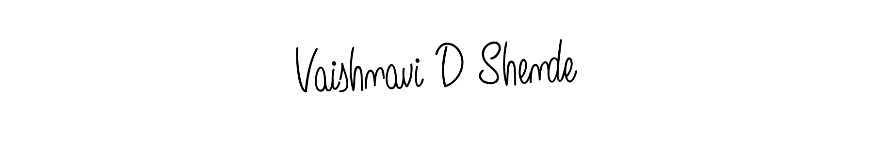 Also You can easily find your signature by using the search form. We will create Vaishnavi D Shende name handwritten signature images for you free of cost using Angelique-Rose-font-FFP sign style. Vaishnavi D Shende signature style 5 images and pictures png