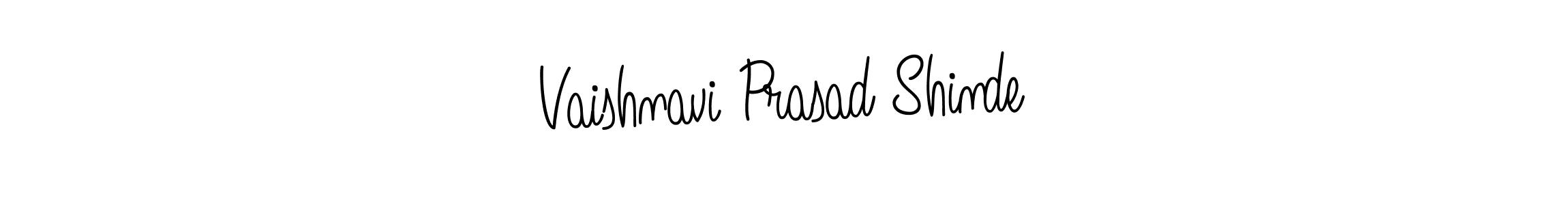 Use a signature maker to create a handwritten signature online. With this signature software, you can design (Angelique-Rose-font-FFP) your own signature for name Vaishnavi Prasad Shinde. Vaishnavi Prasad Shinde signature style 5 images and pictures png