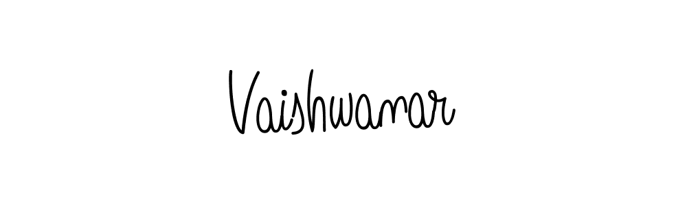 Make a beautiful signature design for name Vaishwanar. With this signature (Angelique-Rose-font-FFP) style, you can create a handwritten signature for free. Vaishwanar signature style 5 images and pictures png