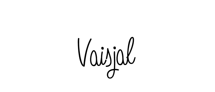 How to make Vaisjal name signature. Use Angelique-Rose-font-FFP style for creating short signs online. This is the latest handwritten sign. Vaisjal signature style 5 images and pictures png