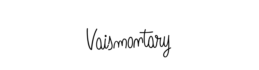 How to make Vaismontary name signature. Use Angelique-Rose-font-FFP style for creating short signs online. This is the latest handwritten sign. Vaismontary signature style 5 images and pictures png